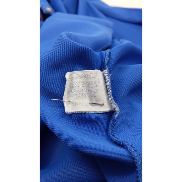 Vintage Gossard Artemis Blue Button Down Robe 3/4 Sleeve Size small Pockets - Picture 3 of 7